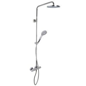 Colonna Doccia Fima Carlo Frattini Serie Wellness Con Miscelatore Termostatico Esterno, Doccia E Soffione In Abs (F4905/RP253CR)