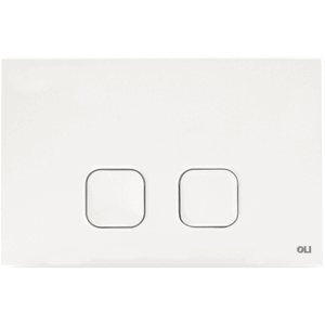 Placca Doppio Tasto Oli Plain Bianco (OL0070826)