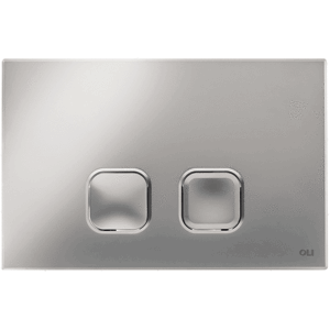 Placca Doppio Tasto Oli Plain Cromato Lucido (OL0070827)