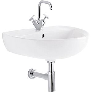 Lavabo Geberit Colibrì 60 Cm Monoforo Sospeso Bianco Lucido (500.887.00.1)