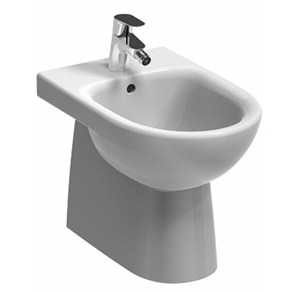 Bidet A Pavimento Geberit Selnova Filo Muro Bianco Lucido (500.289.01.7)