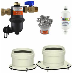 Kit Installazione Caldaia Immergas Con Defangatore - Dosatore Polifosfati - Neutralizzatore Condensa - Scarico Fumi Sdoppiato (SPKS-500)