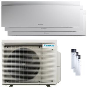 Condizionatore Daikin Emura 3 Trial Split 9000+9000+12000 Btu Inverter A++ Wifi Unità Esterna 5 Kw Bianco (3MXM52A/FTXJ25AW_2/FTXJ35AW_1)