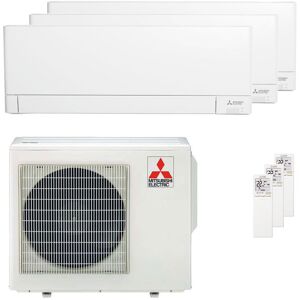 Condizionatore Mitsubishi Electric Serie Ay Trial Split 9000+9000+12000 Btu Inverter A++ Wifi Unità Esterna 5.4 Kw (MXZ-3F54VF3-E2/MSZ-AY25VGKP-E6_2/MSZ-AY35VGKP-E6_1)