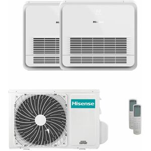 Condizionatore Hisense Console Akt Dual Split 9000+12000 Btu Inverter A++ Unità Esterna 5 Kw (2AMW52U4RXC/AKT26UR4RSK8_1/AKT35UR4RSK8_1)