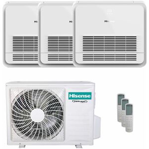 Condizionatore Hisense Console Akt Trial Split 9000+9000+12000 Btu Inverter A++ Unità Esterna 5.5 Kw (3AMW52U4RJC/AKT26UR4RSK8_2/AKT35UR4RSK8_1)