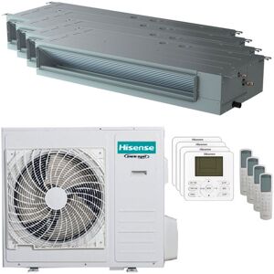 Condizionatore Hisense Canalizzabile Adt Quadri Split 12000+12000+12000+12000 Btu Inverter A++ Unità Esterna 10 Kw (4AMW105U4RAA/ADT35UX4RBL8_4)