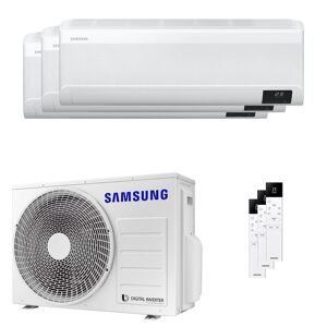 Condizionatore Samsung Windfree Elite 2023 Trial Split 9000+9000+12000 Btu Inverter A++ Wifi Unità Esterna 5.2 Kw (AJ052TXJ3KG/EU/AR09CXCAAWKNEU_2/AR12CXCAAWKNEU_1)