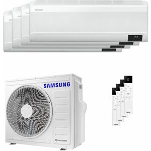 Condizionatore Samsung Windfree Elite 2023 Quadri Split 7000+9000+12000+12000 Btu Inverter A++ Wifi Unità Esterna 8 Kw (AJ080TXJ4KG/EU/AR07CXCAAWKNEU_1/AR09CXCAAWKNEU_1/AR12CXCAAWKNEU_2)