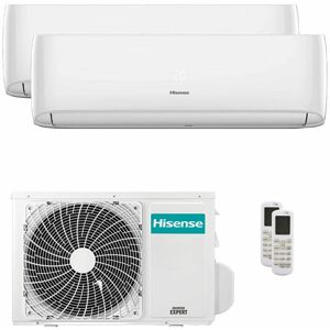 Condizionatore Hisense Hi-Comfort Dual Split 9000+9000 Btu Inverter A++ Wifi Esterna 3,5 Kw (2AMW35U4RGC-CF25YR04G-2)