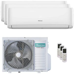 Condizionatore Hisense Hi-Comfort Trial Split 12000+12000+12000 Btu Inverter A++ Wifi Unità Esterna 8 Kw (4AMW81U4RJC/CF35MR04G_3)