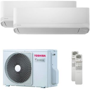 Condizionatore Toshiba New Seiya Dual Split 5000+5000 Btu Inverter A++ Unità Esterna 4,0 Kw (RAS-2M14G3AVG-E-RAS-B05E2KVG-E-2)