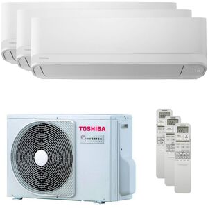 Condizionatore Toshiba New Seiya Trial Split 5000+9000+16000 Btu Inverter A+++ Unità Esterna 5.2 Kw (RAS-3M18G3AVG-E/RAS-B05E2KVG-E_1/RAS-B10E2KVG-E_1/RAS-B16E2KVG-E_1)