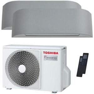 Condizionatore Toshiba Haori Dual Split 12000+12000 Btu Inverter A++ Wifi Unità Esterna 5,2 Kw (RAS-2M18G3AVG-E-RAS-B13N4KVRG-E-2)