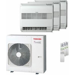 Condizionatore Toshiba Console J2 Trial Split 9000+12000+12000 Btu Inverter A+++ Unità Esterna 7 Kw (RAS-3M26G3AVG-E/RAS-B10J2FVG-E _1/RAS-B13J2FVG-E _2)