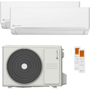 Condizionatore Clivet Ezcool Dual Split 9000+12000 Btu Inverter A+ Unità Esterna 4.1 Kw (87012281/89472265_1/89472270_1)