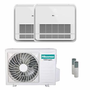 Condizionatore Hisense Console Akt Dual Split 12000+18000 Btu Inverter A++ Unità Esterna 5.5 Kw (3AMW52U4RJC/AKT35UR4RSK8_1/AKT52UR4RK4_1)