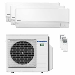 Condizionatore Panasonic Serie Tz Trial Split 9000+12000+12000 Btu A+++ Wifi Unità Esterna Kw (CU-3Z52TBE/CS-TZ25ZKEW_1/CS-TZ35ZKEW_2)