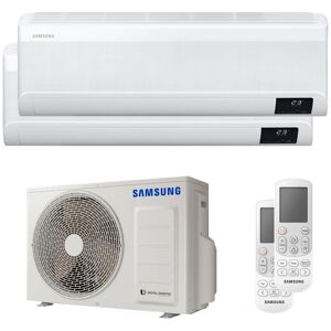 Condizionatore Samsung Windfree Avant Dual Split 7000+9000 Btu Inverter A+++ Wifi Unità Esterna 4,0 Kw (AJ040TXJ2KG/EU-AR07TXEAAWKNEU-2-70ABD8)