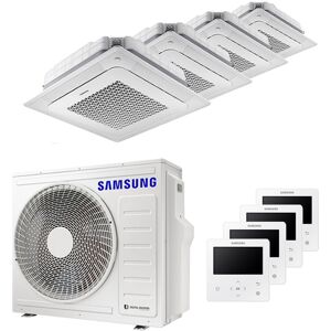 Condizionatore Samsung Cassetta Windfree 4 Vie Quadri Split 7000+9000+12000+12000 Btu Inverter A++ Unità Esterna 8,0 Kw (AJ080TXJ4KG/EU-AJ020TNNDKG/EU-4-48A9E1)