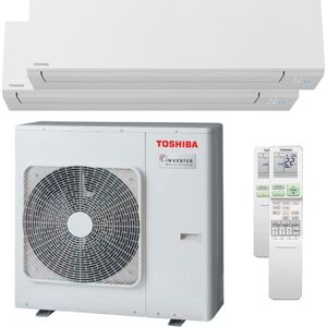 Condizionatore Toshiba Shorai Edge Dual Split 16000+16000 Btu Inverter A Wifi Unità Esterna 10,0 Kw (RAS-5M34U2AVG-E-RAS-B16N4KVSG-E-2)