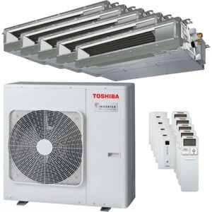 Condizionatore Toshiba Canalizzabile U2 Penta Split 9000+9000+9000+9000+12000 Btu Inverter A++ Unità Esterna 10,0 Kw (RAS-5M34U2AVG-E-RAS-M10U2DVG-E-5-FDDA4C)