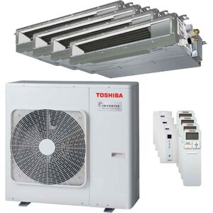 Condizionatore Toshiba Canalizzabile U2 Quadri Split 7000+9000+9000+12000 Btu Inverter A+ Unità Esterna 8,0 Kw (RAS-4M27U2AVG-E-RAS-M07U2DVG-E-4-F8F792)