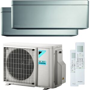 Condizionatore Daikin Stylish Dual Split 12000+18000 Btu Inverter A++ Wifi Unità Esterna 6,8 Kw (3MXM68N-FTXA35BS-2)