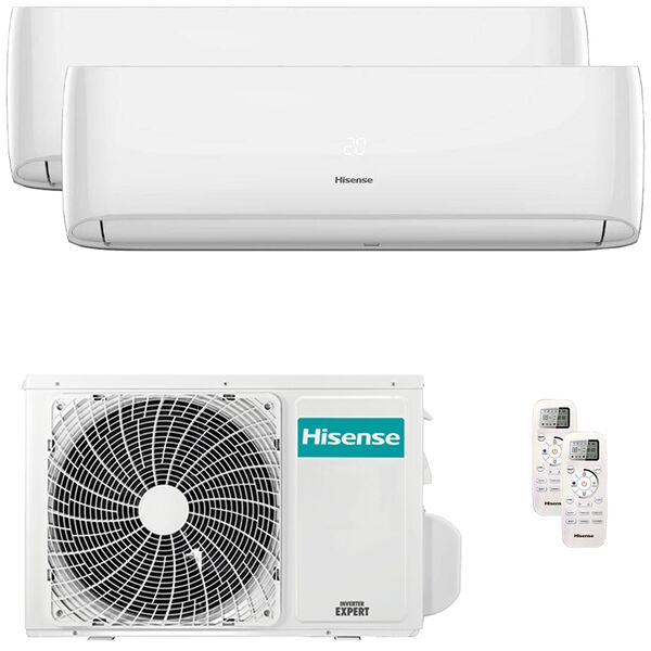 hisense condizionatore hisense hi-comfort dual split 7000+9000 btu inverter a++ wifi unità esterna 4,1 kw (2amw42u4rgc-cf20yr04g-2-1467c7)