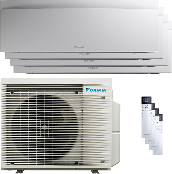 Condizionatore Daikin Emura 3 Quadri Split 7000+7000+9000+15000 Btu Inverter A+ Wifi Unità Esterna 6.8 Kw Bianco (4MXM68A/FTXJ20AW_2/FTXJ25AW_1/FTXJ42AW_1)