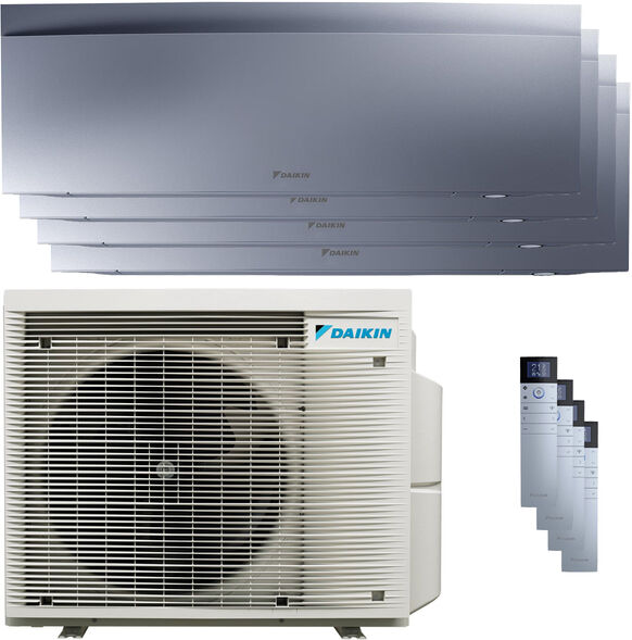 Condizionatore Daikin Emura 3 Quadri Split 7000+7000+9000+15000 Btu Inverter A+ Wifi Unità Esterna 6.8 Kw Silver (4MXM68A/FTXJ20AS_2/FTXJ25AS_1/FTXJ42AS_1)