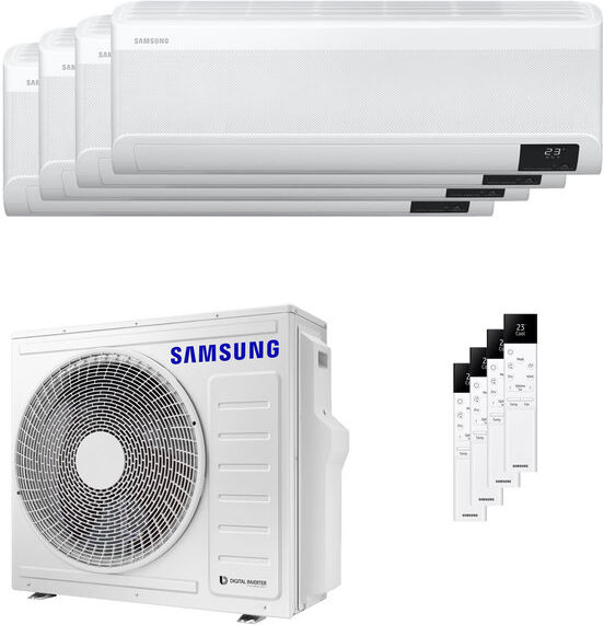 Condizionatore Samsung Windfree Elite 2023 Quadri Split 7000+7000+7000+7000 Btu Inverter A++ Wifi Unità Esterna 8 Kw (AJ080TXJ4KG/EU/AR07CXCAAWKNEU_4)