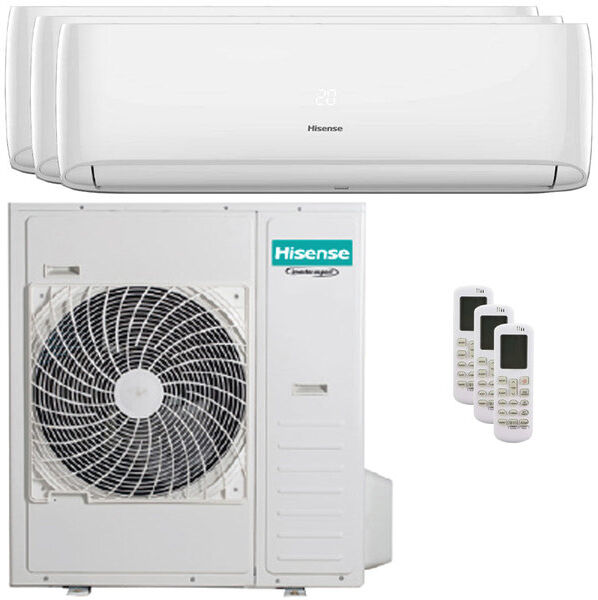 Condizionatore Hisense Hi-Comfort Trial Split 7000+18000+24000 Btu Inverter Wifi Unità Esterna 12,5 Kw (5AMW125U4RTA-CF20YR04G-3-9A95C3)