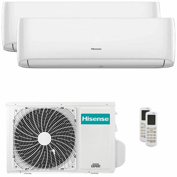 Condizionatore Hisense Hi-Comfort Dual Split 9000+9000 Btu Inverter A++ Wifi Unità Esterna 5.5 Kw (3AMW52U4RJC/CF25YR04G_2)