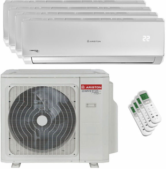 Condizionatore Ariston Alys R32 Quadri Split 9000+9000+9000+9000 Btu Inverter A++ Unità Esterna 10.6 Kw (3381262/3381251_4)