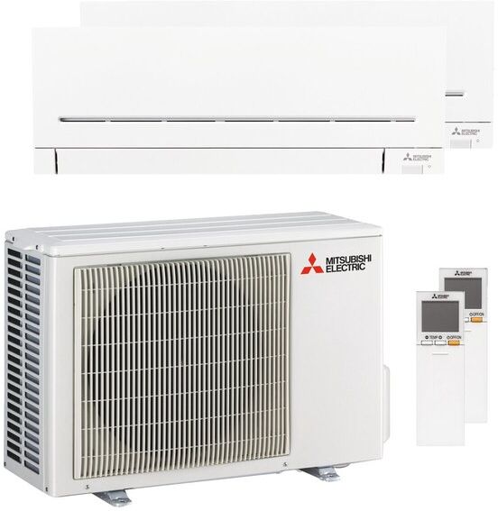 Mitsubishi Condizionatore Mitsubishi Electric Serie Ap Dual Split 7000+7000 Btu Inverter A++ Wifi Unità Esterna 4.2 Kw (MXZ-2F42VF3-E2/MSZ-AP20VGK-E2_2)