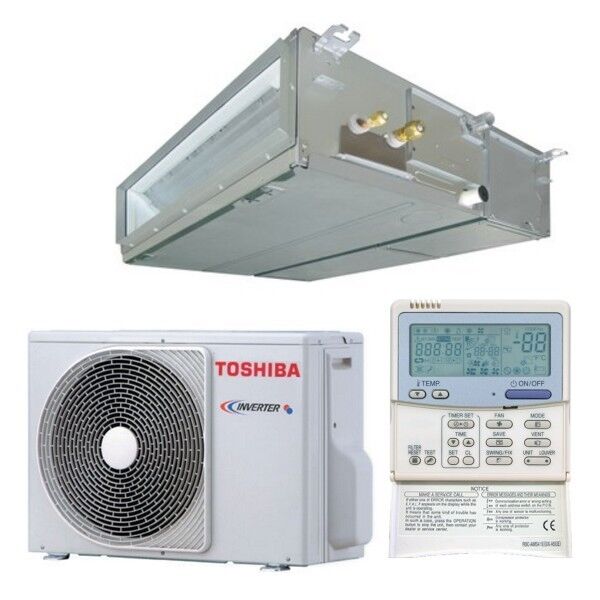 Toshiba Condizionatore Toshiba Canalizzabile Standard Light Commercial Sm_btp 24000 Btu Inverter A Con Comando A Filo (RAV-SM806BTPSP804ATPE-RBC-AMT32E)
