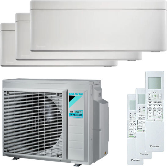 Daikin Condizionatore Daikin Stylish Trial Split 5000+9000+18000 Btu Inverter A++ Wifi Unità Esterna 6,8 Kw (3MXM68N-CTXA15AW-3)