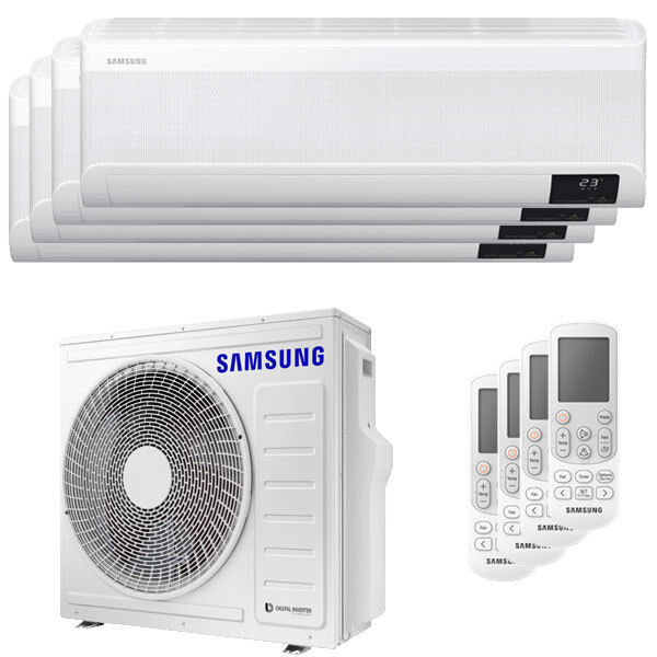 Samsung Condizionatore Samsung Windfree Elite Quadri Split 7000+7000+9000+12000 Btu Esterna 8 Kw - Sconto In Fattura 65% (SF.AJ080TXJ4KG/EU-AR07TXCAAWKNEU-4-A9A069)