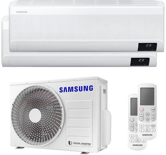 Samsung Condizionatore Samsung Windfree Avant Dual Split 9000+18000 Btu Inverter A++ Wifi Unità Esterna 5,2 Kw (AJ052TXJ3KG/EU-AR09TXEAAWKNEU-2)