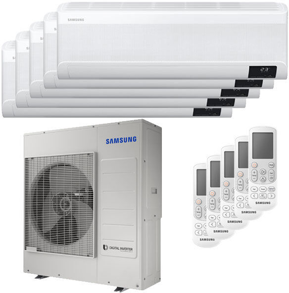 Samsung Condizionatore Samsung Windfree Avant Penta Split 7000+7000+7000+12000+12000 Btu Inverter A++ Wifi Unità Esterna 10,0 Kw (AJ100TXJ5KG/EU-AR07TXEAAWKNEU-5-714FB1)