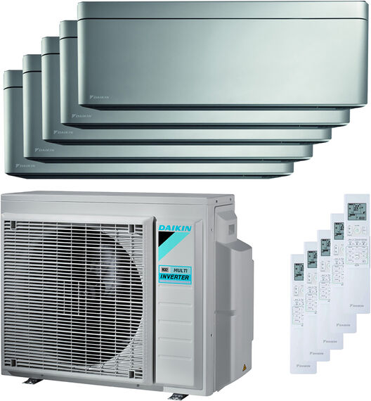 Daikin Condizionatore Daikin Stylish Penta Split 7000+7000+7000+7000+7000 Btu Inverter A++ Wifi Unità Esterna 9 Kw (5MXM90N-FTXA20BS-5)