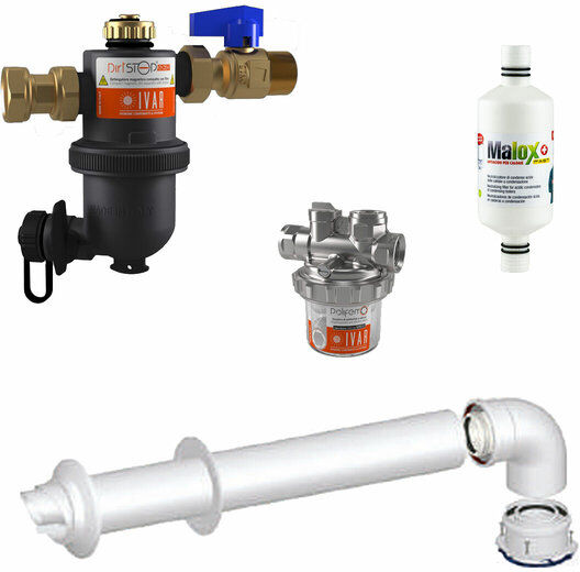 Kit Installazione Caldaia Immergas Con Defangatore - Dosatore Polifosfati - Neutralizzatore Condensa - Scarico Fumi Coassiale (SPKC-600)