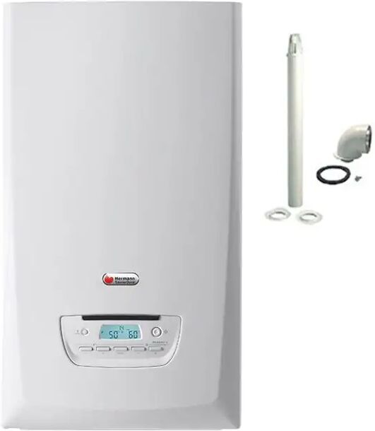 Hermann Saunier Duval Caldaia A Condensazione  Themafast 4 Condensing 30 Kw Metano O Gpl Erp Con Kit Fumi Hermann Saunier Duval Caldaia A Condensazione  Themafast 4 Condensing 30 Kw Metano O Gpl Erp Con Kit Fumi