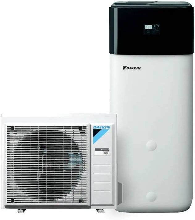 Daikin Pompa Di Calore Aria Acqua Altherma 3 R Ech2o Compact Ad R32 Da 8 Kw Accumulo Da 500 Lt A++ E Riscaldatore Ausiliare 3 Kw