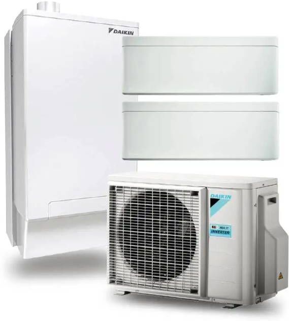 Daikin Kit Sistema Hpu Multi Hybrid + Per Riscaldamento Raffrescamento E Produzione Di Acs Multisplit Stylish