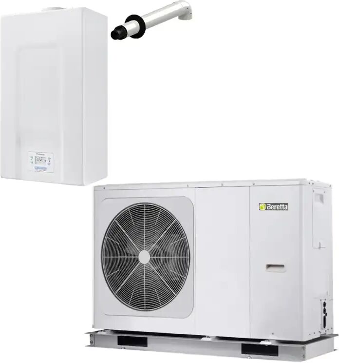 Beretta Sistema Ibrido Con Caldaia A Condensazione Mynute X 35c Da 35 Kw E Pompa Di Calore Hydro Unit M Da 14 Kw