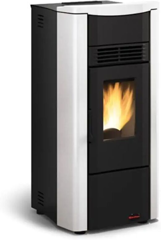 La Nordica Stufa A Pellet Canalizzata  Extraflame Giusy Plus Evo Da 9 Kw Bianco