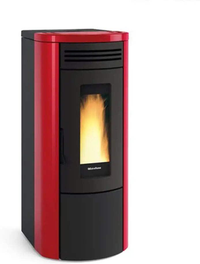 La Nordica Stufa A Pellet  Extraflame Costanza Idro 18,5 Kw Bordeaux Wifi