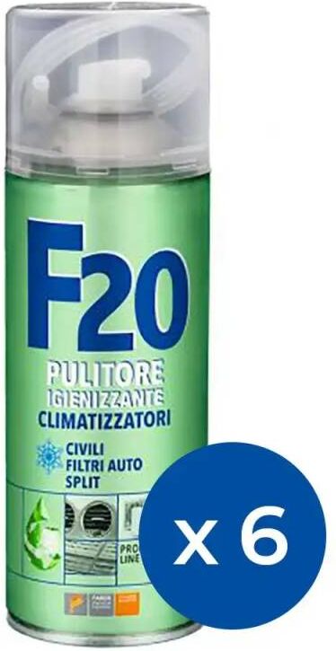 Kit Da 6 Spray Igienizzante Faren F20 Disinfettante Per Condizionatore